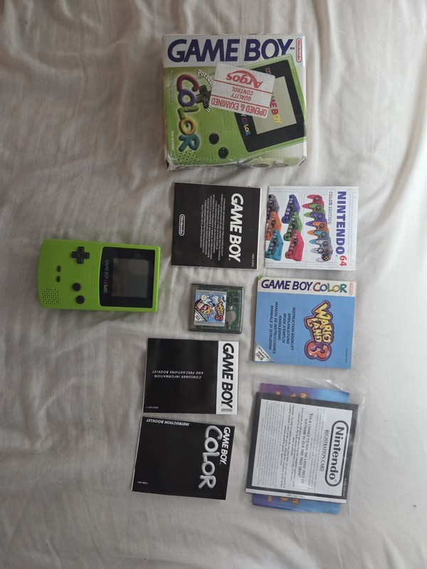 1998 Nintendo Game Boy Lime Green CIB