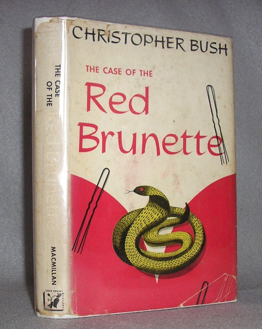 Detective Mystery Novel Book Case of the Red Brunette Christ
