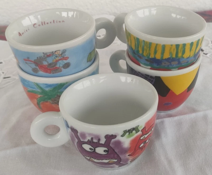 5 ILLY AMICI ESPRESSO TASSEN Collection SWISS KIDS 1997 mit Namen der Künstler - Bild 4 von 4