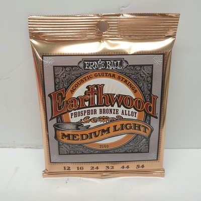 Gitarrensaiten Akustik Ernie Ball Erdholz Bronzelegierung Meduim Light 12-54