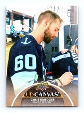 #C186 2021-22 Upper Deck UD Canvas Chris Driedger Seattle Kraken
