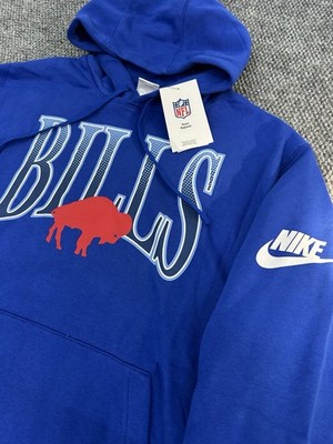Buffalo Bills Men s XL Nike NFL Blue Full Blitz Rewind Hoodie Sweatshirt   New