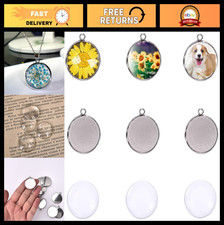 Silver Pendant Trays for Jewelry Making | Stainless Steel Bezel Cabochon Setting
