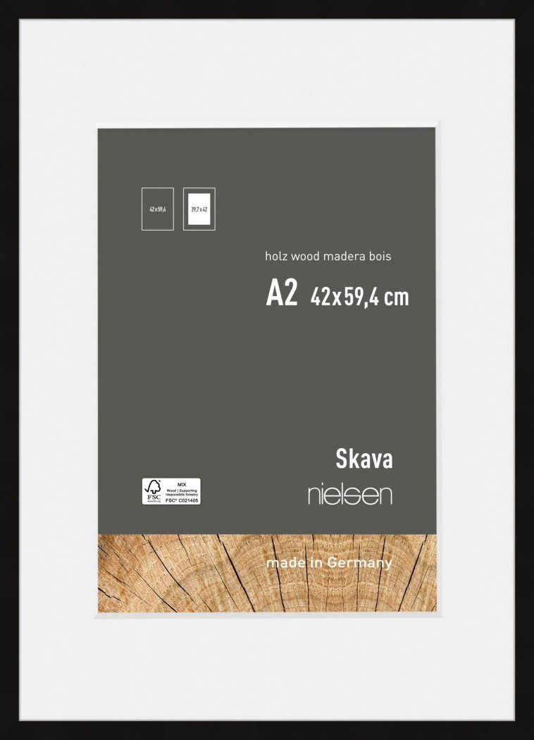 Nielsen Skava 6341100 42x594cm schwarz Holzrahmen 8890₽