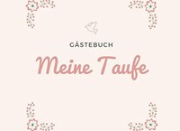 GäStebuch Zur Taufe Mit Rahmen Und Taufspruch | Geschenk FüR