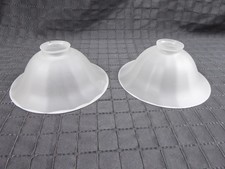 Set 2 paralumi in vetro Ø 210 mm paralume vetro lampada stile liberty art deco grigio