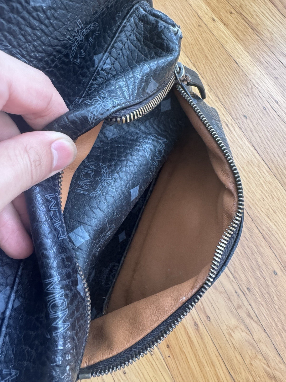 MCM Large Black Backpack Side Studs - image 15