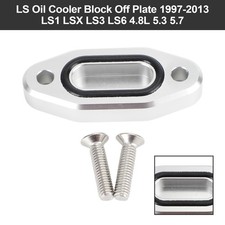 Ls Oil Cooler Block Off Bypass Plate 1997-2003 Ls1 Lsx Ls3 Ls6 4.8l 5.3 5.7