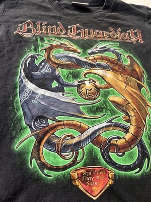 Rare Vintage 90s Blind Guardian Metal Band T-Shirt Single Stitch