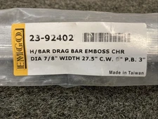 NEW GENUINE EMGO 23-92402 H/BAR DRAG BAR EMBOSS CHR