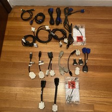 PC Monitor Video Cables Adapters Mixed Lot Of 23 Pieces - Free Shipping