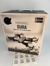 PROTOCOL Dura Drone with Live Streaming Camera 2.4g Remote Control - Black/White