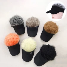 Universal Fashion Novelty Hair Visor Cap Adjustable Baseball Hat For Man&Women