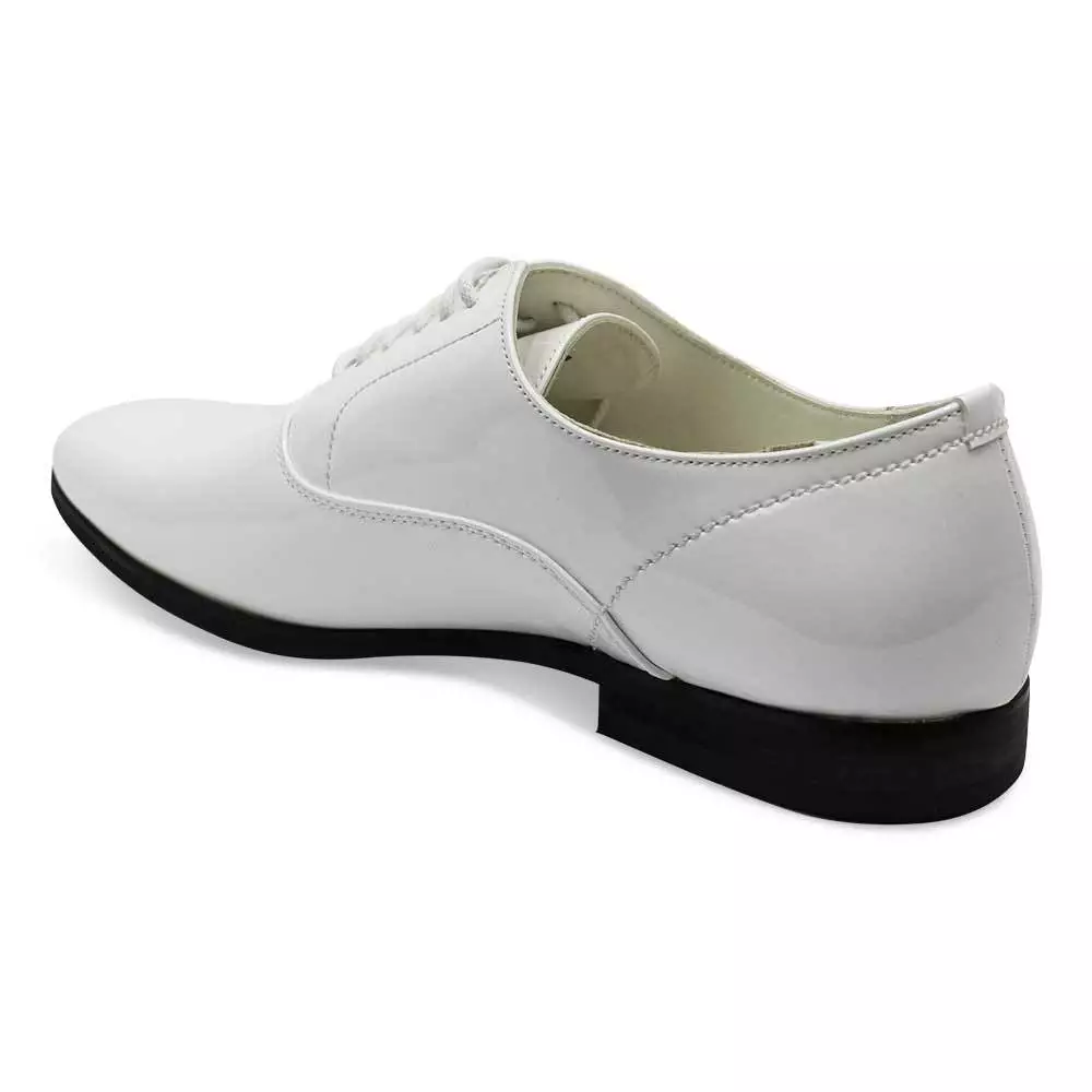 Mens white deals tuxedo shoes