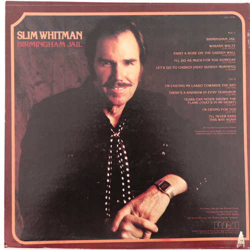Slim Whitman – Birmingham Jail - 1980 Country - 12" Vinyl LP AYL1-3774 - Picture 2 of 10