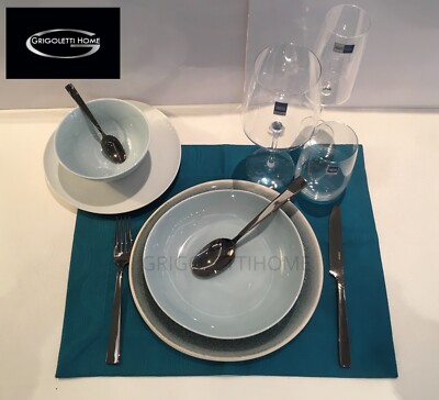 Rosenthal - Junto Aquamarine/Opal/White - 18 Piece Dinnerware Set - Retailer