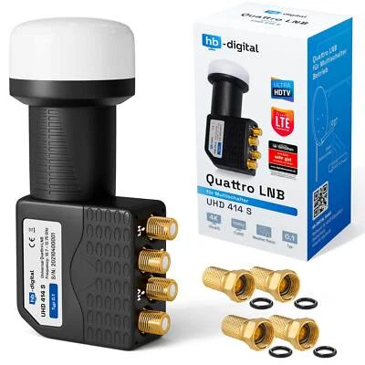 HB-DIGITAL DIGITAL Quatro QUATTRO 0,1dB LNB LMB LNC LBN per FULL HDTV HD+ più 3D Sky 4K