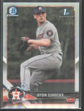 2018 Bowman Draft Chrome Refractor 1st Jayson Schroeder Astros #BDC-23