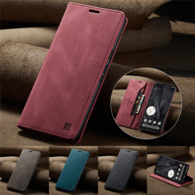 For Google Pixel 9 Pro XL 9 8 7 Pro 8A 7A Case Wallet Leather Cards RFID Cover