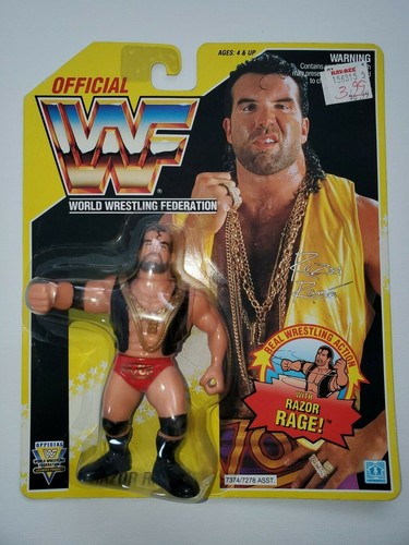 WWF Hasbro Razor Ramon 1993 Yellow Card Series 7 F...