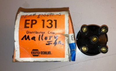 EP-131 NAPA ECHLIN DISTRIBUTOR CAP 4 Cyl. OEM# 870690-5 Mallory 100%FB