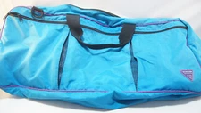Vintage Athalon Sports One Bag Funky Colors Turquoise Duffel Bag Large