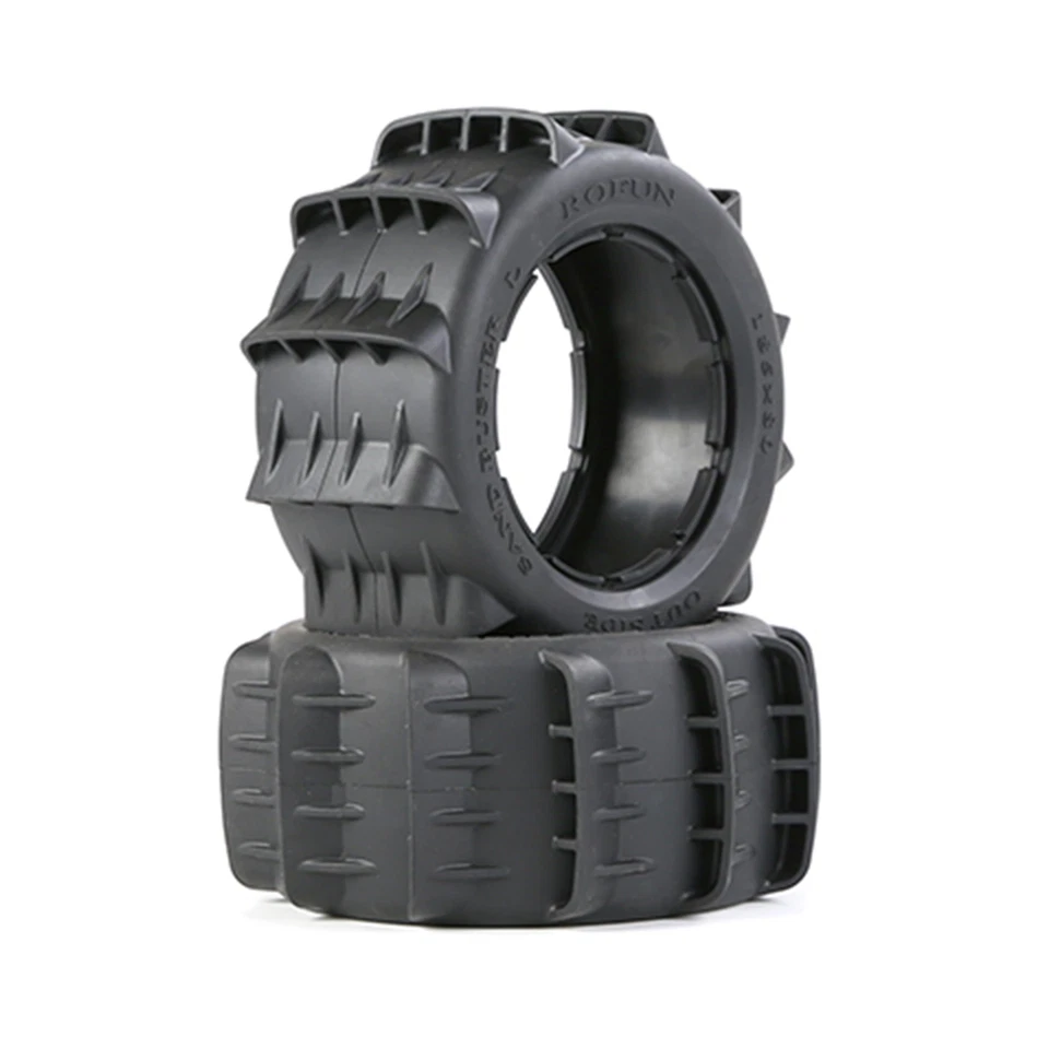 2pcs 185x80mm Hintere Wüsten-Sand Offroad-Reifen Gummi für 1:5 HPI Rovan Baja 5B - Bild 2 von 4