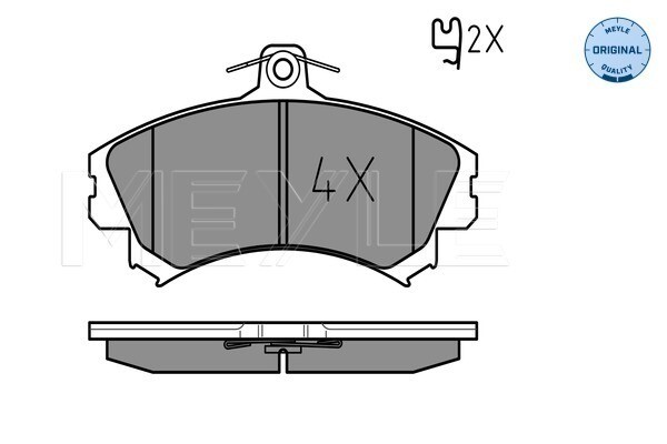 Meyle 025 219 2015 Brake Pad Set, Disc Brake For Mitsubishi Volvo-image