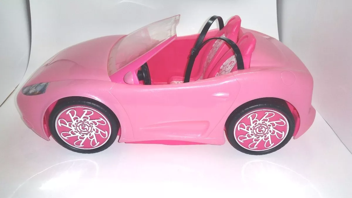 Carro Super Conversível Para Barbie Pink Grande 60 Cm Líder