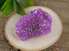 AURA QUARTZ, Ruby Pink - Rainbow, Crystal Cluster, Metaphysical, Decor, R0613