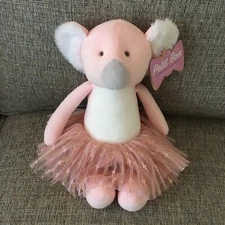 NEW Fao Schwarz Petit Bon Pink Koala Bear Plush Ballerina Tutu Stuffed Animal