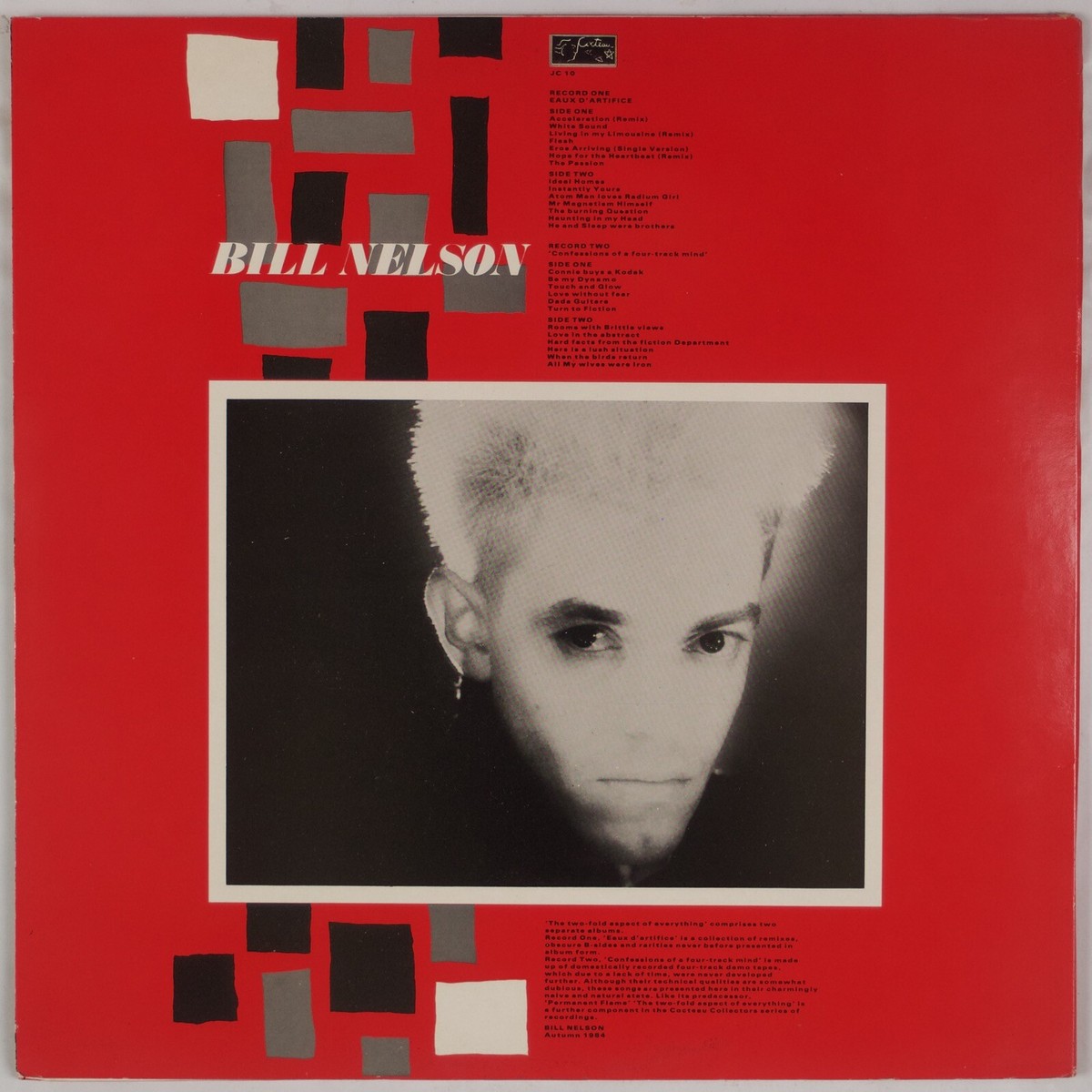 BILL NELSON: The Two-Fold Aspect of Everything UK Cocteau 2x