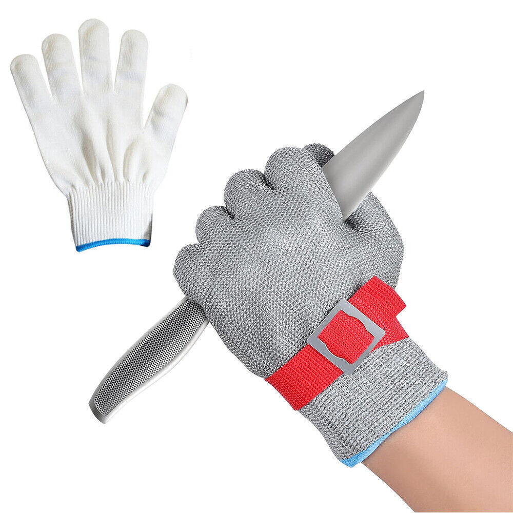 Metzgerhandschuh Fleischerhandschuh Edelstahl Schnittschutz Handschuh S/M/L