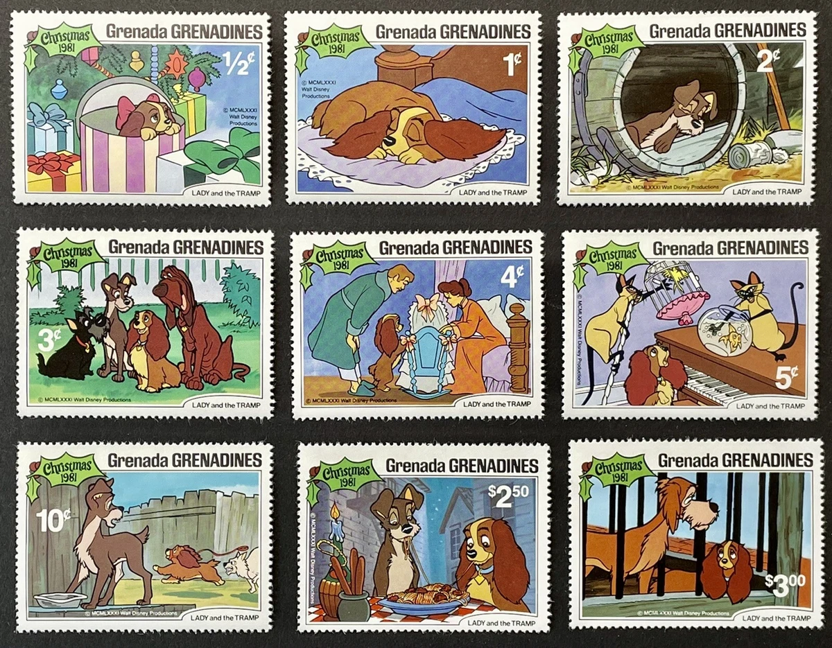 Disney Animation & Cartoon Postal 1981-1990 Year of Issue Stamps
