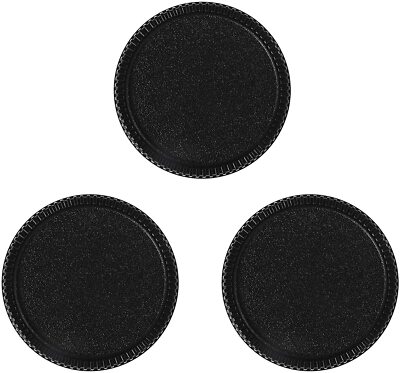 Rear Lens Cap Cover Protector for Nikon F G AI AIS D mount lens black 3 pack