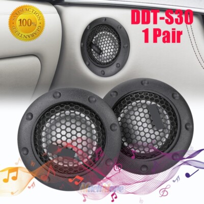 2x DDT-S30 1 Inch 360W 2-Way Car Audio Speaker Coaxial Audio Subwoofer Tweeters