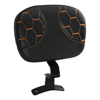 専用2 Black Orange Front Driver Backrest Fit For Harley Road Street