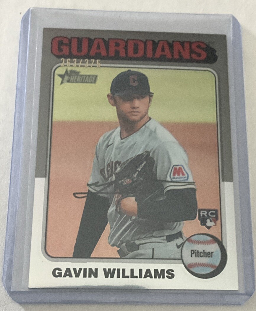 2024 Heritage Gavin Williams #489 Silver Chrome 263/375