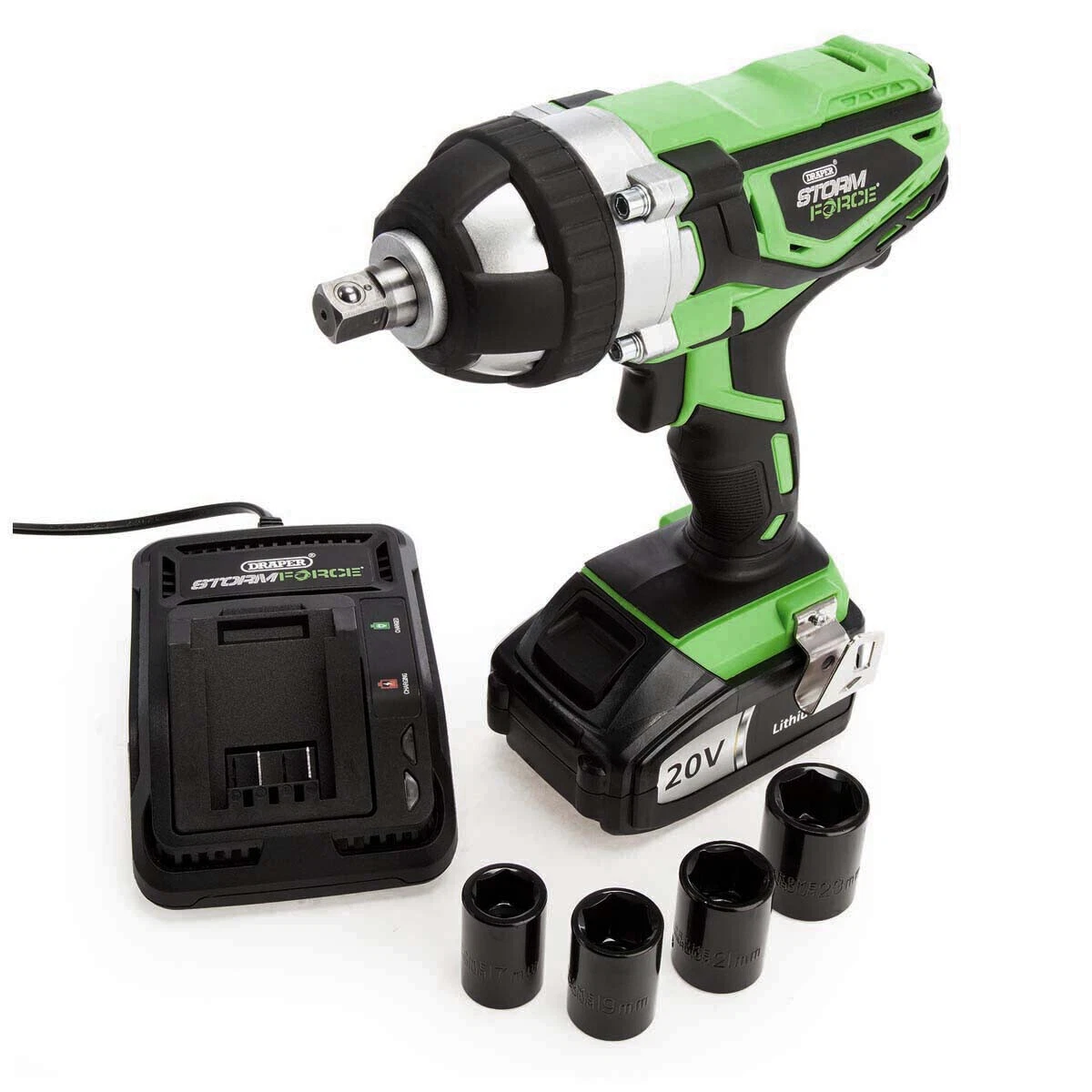 Draper 01031 Storm Force 20V Cordless Impact Wrench with 1x 3.0Ah