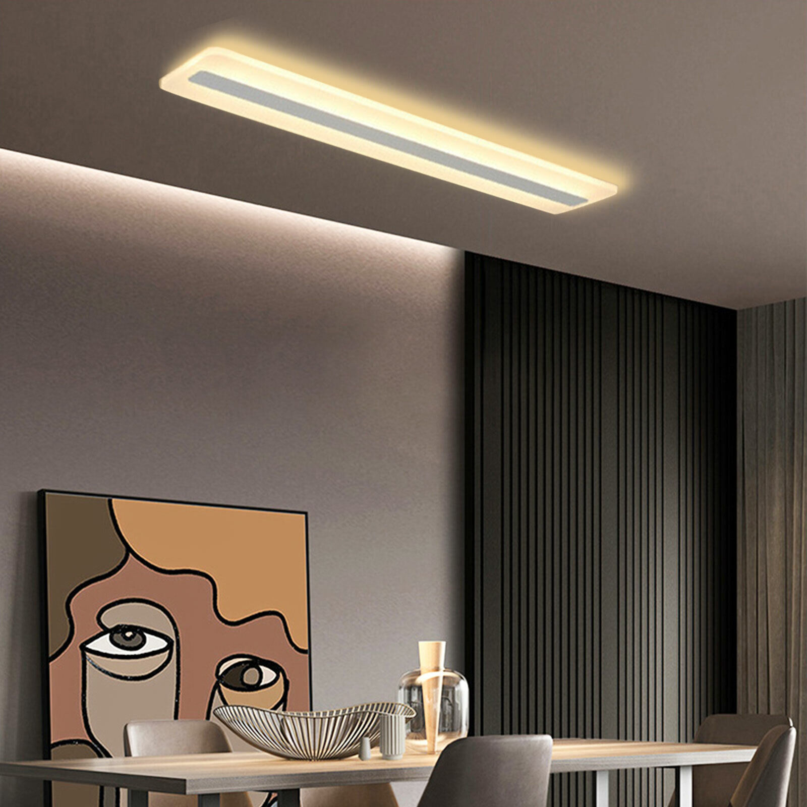 transfusion malm Vi ses Acrylic LED Ceiling Light Home Lamp Modern Elegant Lighting 3 Color Change  Lamp | eBay