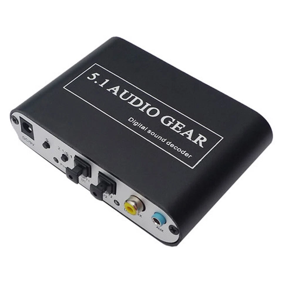 C10C Audio-Decoder Digital AC-3 Dolby Pro Logic/DTS/PCM Sound Decoder DC/5V 1A - Bild 2 von 4