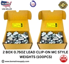100PCS LEAD CLIP-ON WHEEL BALANCE WEIGHT 0.75oz/21g MC STYLE (ALUMINUM WHEEL)