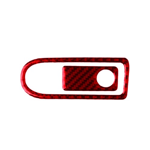 2Pcs Red Carbon Fiber Co-pilot Storage Box Trim For Mercedes-Benz W204 2007-2014 - Picture 4 of 16