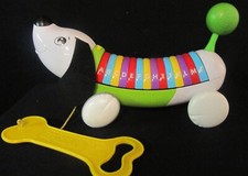 Leapfrog Green Alphapup Pull Toy Letters Sounds Music Letter Names Sounds Words