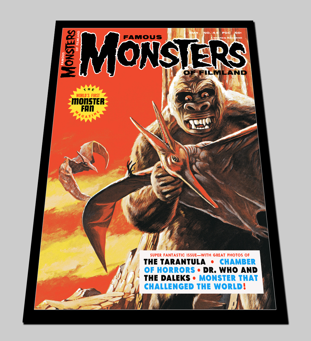 FAMOUS MONSTERS OF FILMLAND #44-Warren Magazine Cover 1967-18” X