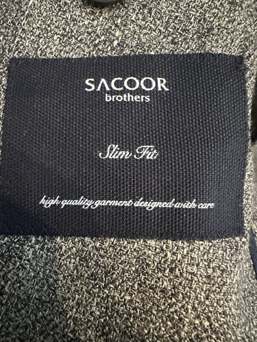 Sacoor Brothers Jacket Blazer 100% Linen Size 50 Slim Fit Special Edition - Picture 3 of 8