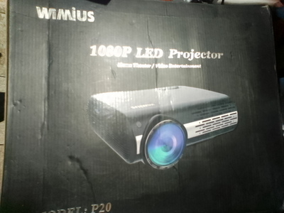 WiMiUS P20 LED Home Theater Projector 1920x1080 Native 1080p FHD