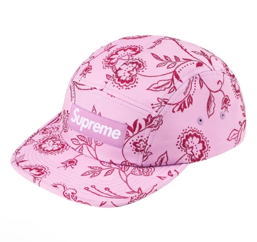 Casquette de camp tissée jacquard floral Supreme SS25 lavande expédition le jour même ✅