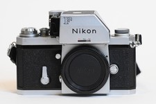 Nikon F with Photomic FTn finder, installed J screen, strap and Nikon body cap