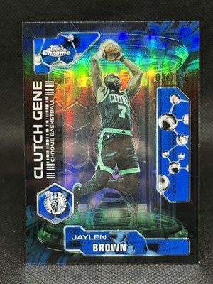 Topps Chrome Update 2026 Jaylen Brown Clutch Gene CG-10 Boston Celtics Blue /150